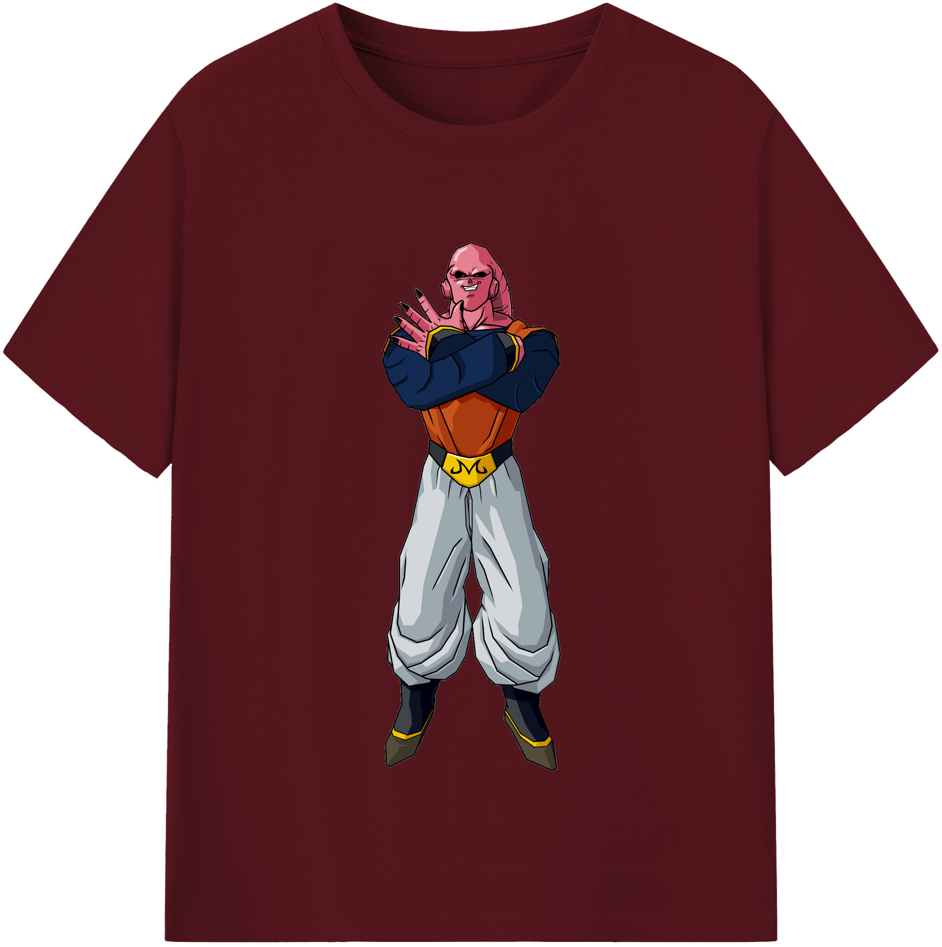 （画像用） ドラゴンボール 魔人ブウ DRAGON BALL Majin Buu 綿100％半袖Tシャツ（フロントプリント）